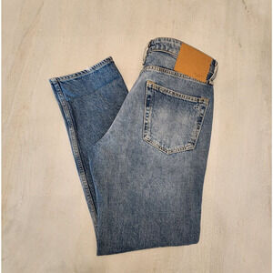 rag & bone Blue Straight Leg Jeans